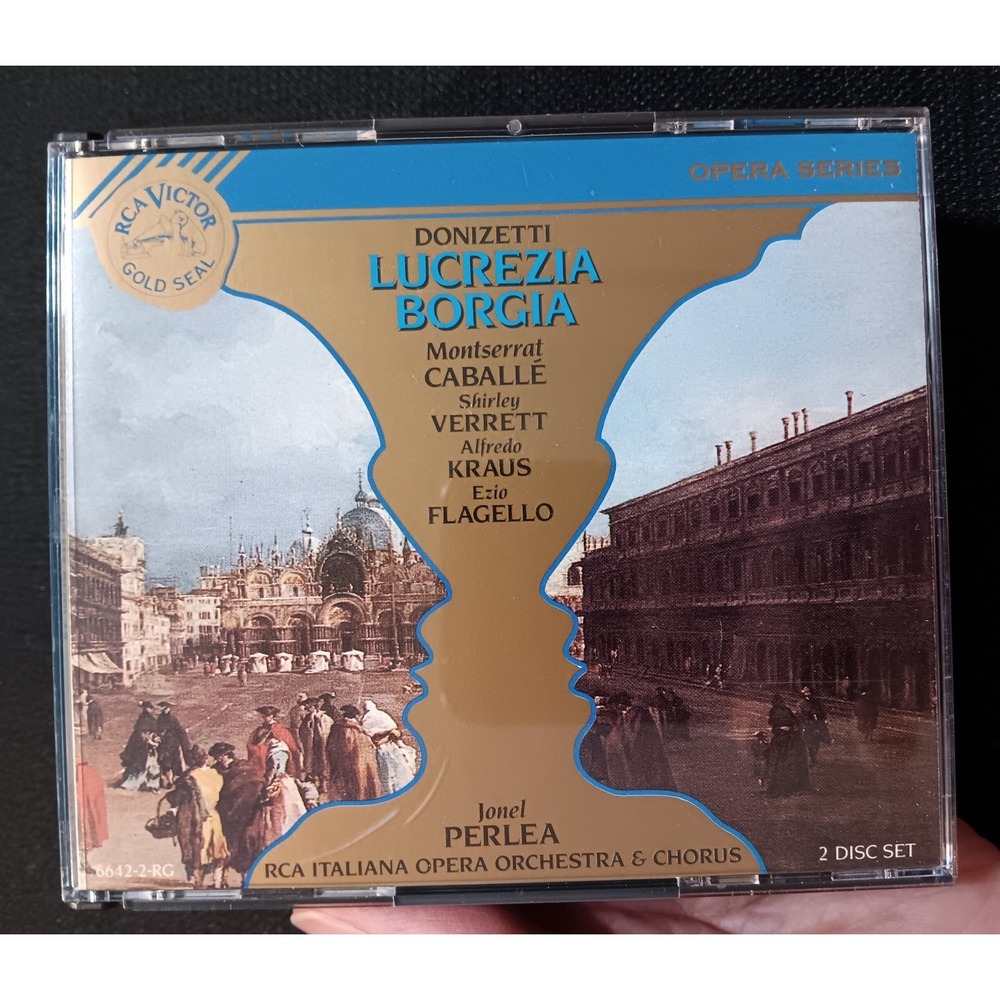 Donizetti Lucrezia Borgia Caballe Kraus RCA Victor Gold Seal 2-CD Set 6642-2-RG